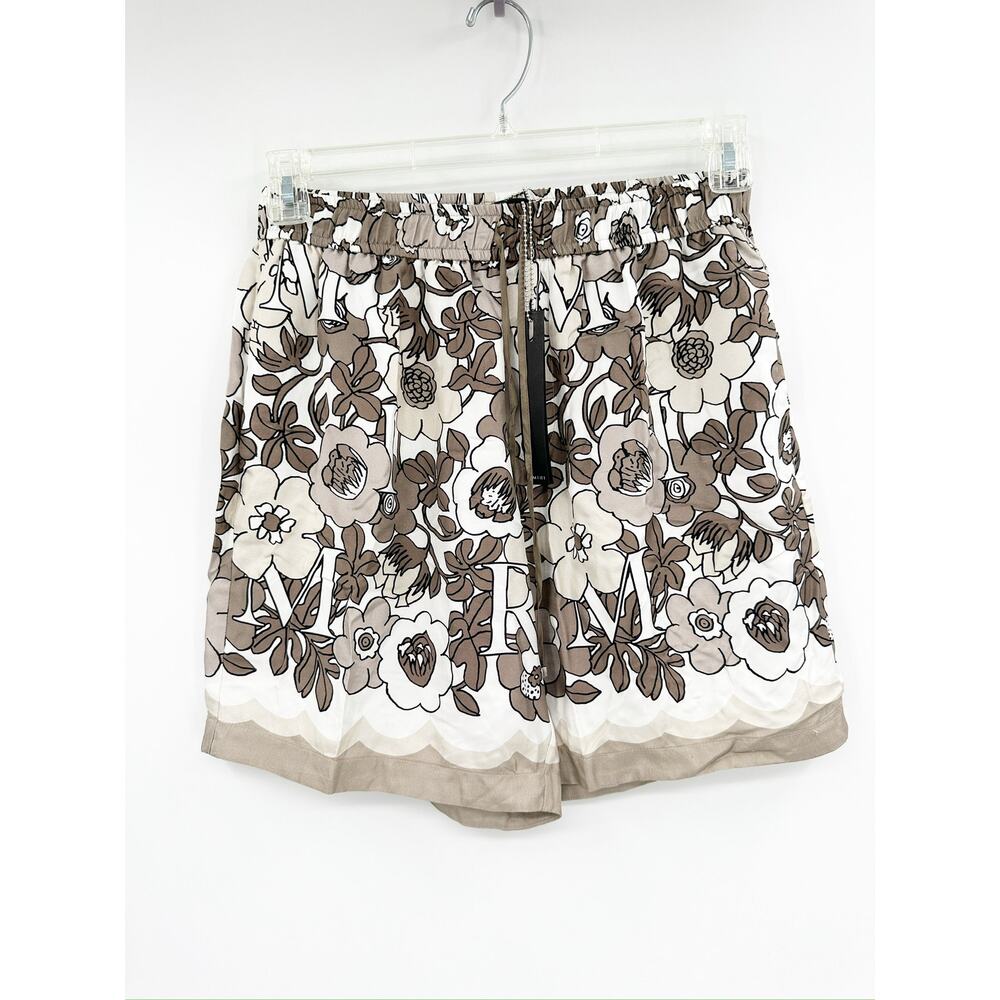 Amiri Shitake Flower‎ Print Men's Bermuda Silk Shorts… - Gem